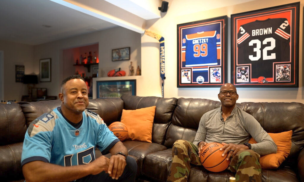 Two Sport Star Brian Jordan and Former NBA 3-Point King Dale Ellis Launch My Cave My Rulez