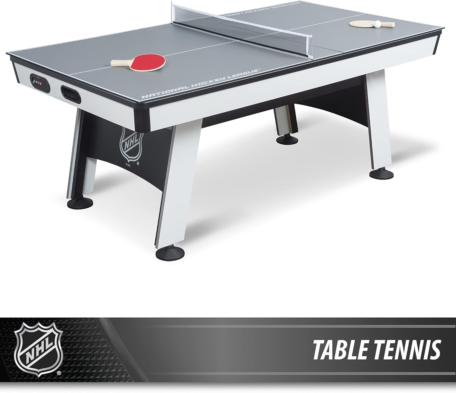 Eastpoint Multi-Game Tables, Play 2-In-1 Air Hockey Table with Table Tennis Top - Perfect for Family Game Room, Adult Rec Room, Basements, Man Cave, or Garage