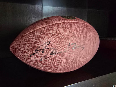 Autographed football from NFL Legend wide receiver Mohamed Sanu.